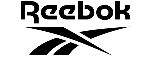 Logotyp Reebok czarny na białym tle