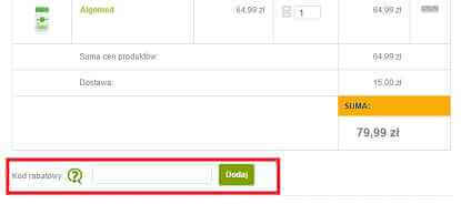 Korzystanie z kodów rabatowych