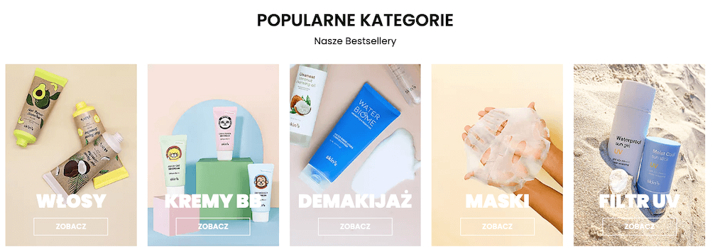 Asortyment kosmetyków skin79