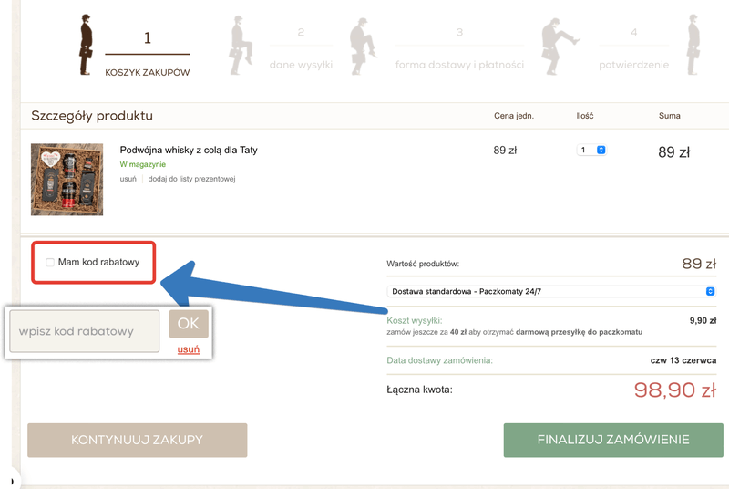 kod rabatowy spodlady