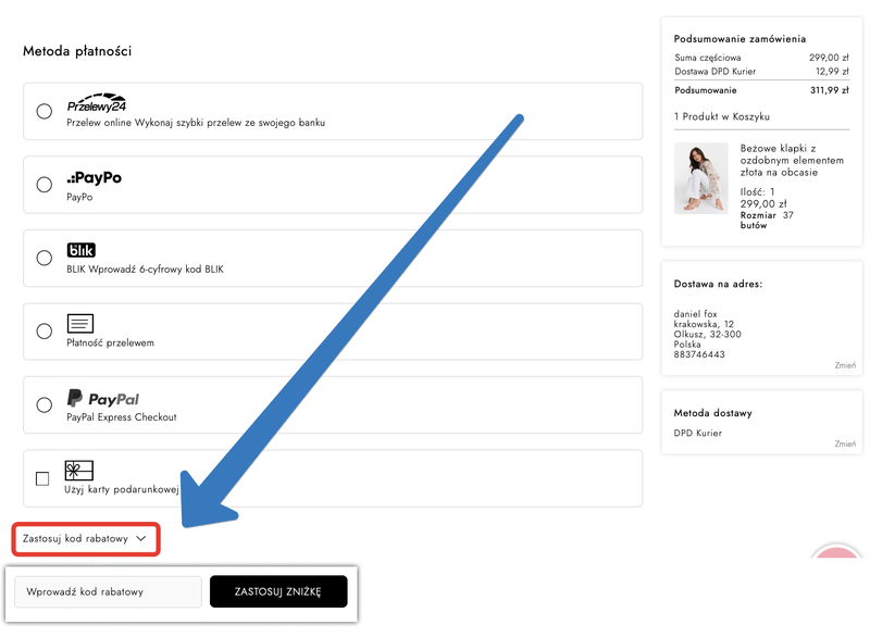 kod rabatowy taranko