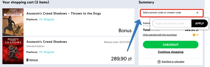 kod promocyjny Ubisoft