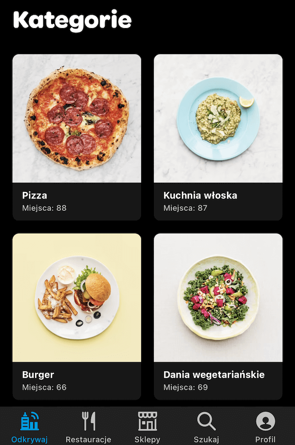 Menu Wolt
