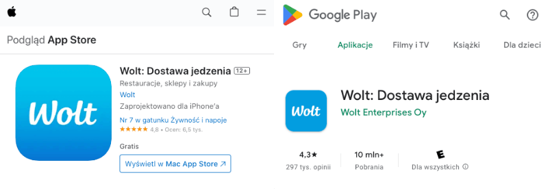Wolt opinie