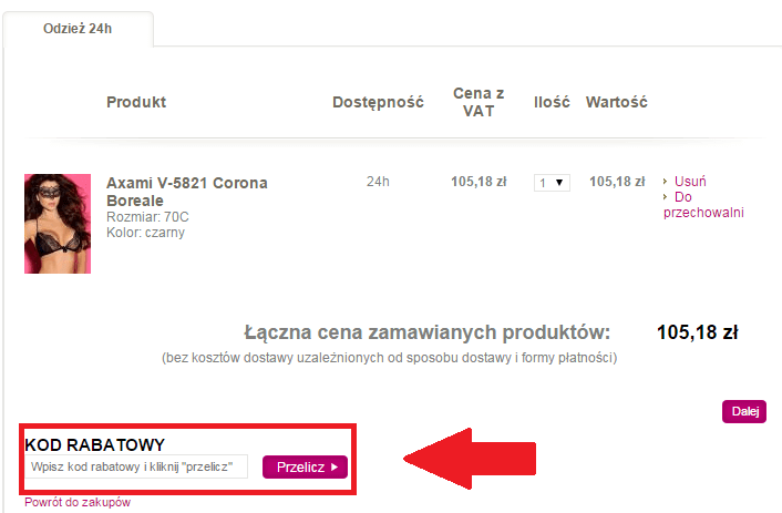 Jak skorzystać z kodu rabatowego?
