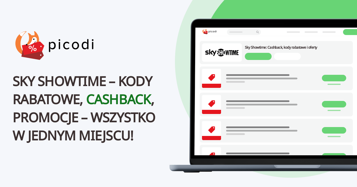 Sky Showtime - Cashback, Kody Rabatowe i Promocje - Oszczędzaj przy każdych zakupach w Sky Showtime - Picodi.com