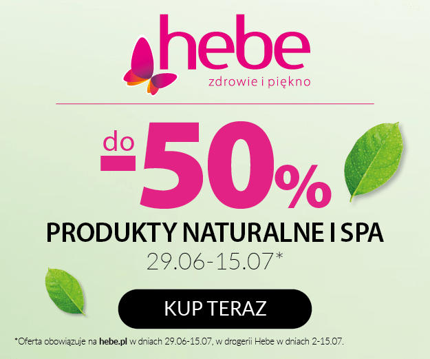 Produkty naturalne i Spa -50%!