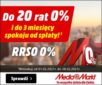 Do 20 rat 0% w Media Markt!