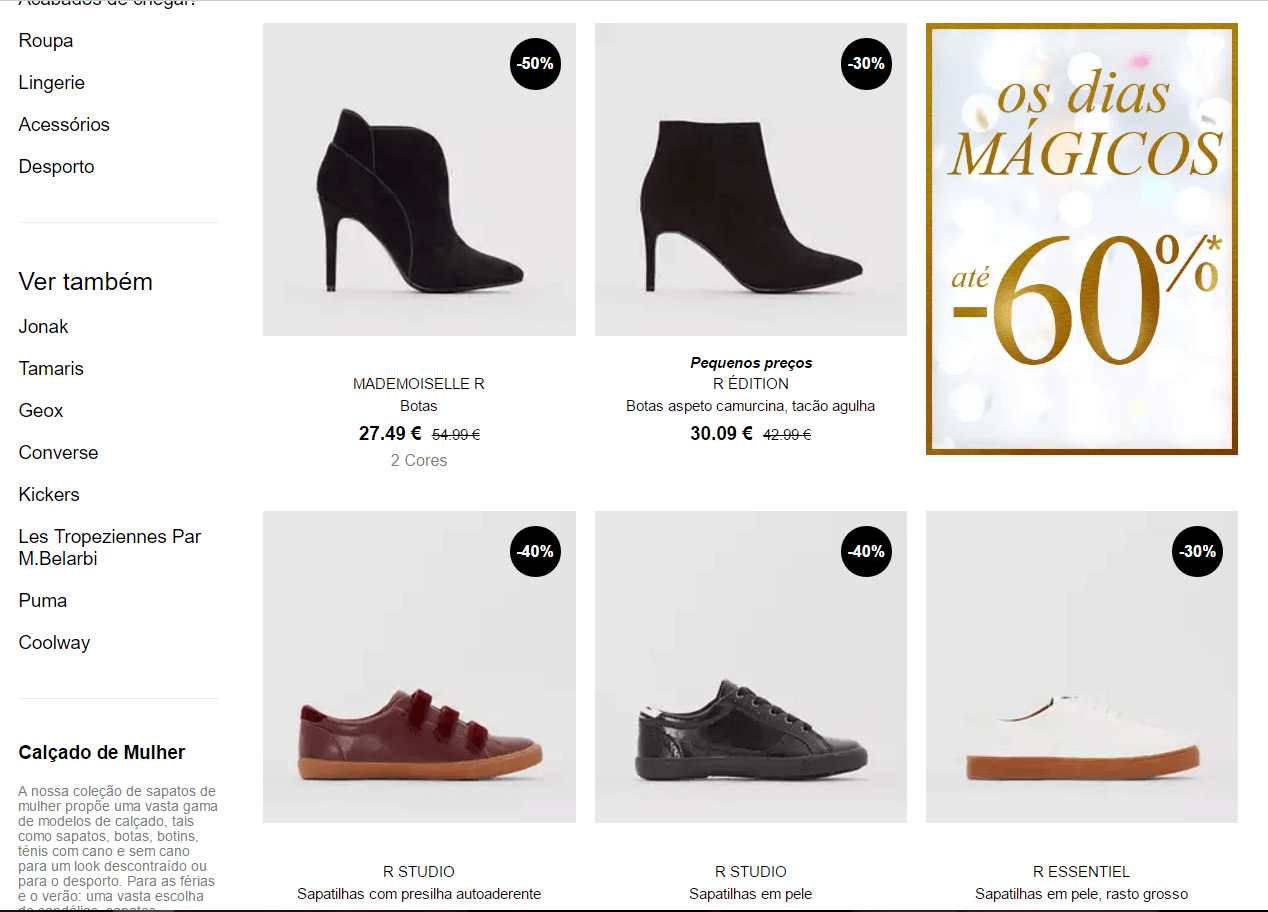 la redoute sapatos homem