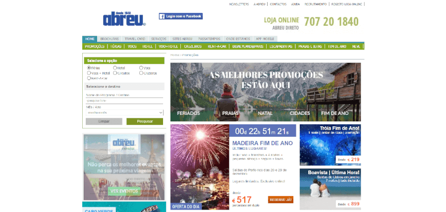 Descontos em várias viagens com a agência Abreu Descontos em várias viagens com a agência Abreu