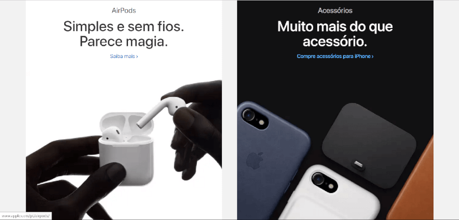 Vários acessórios da marca Apple Vários acessórios da marca Apple