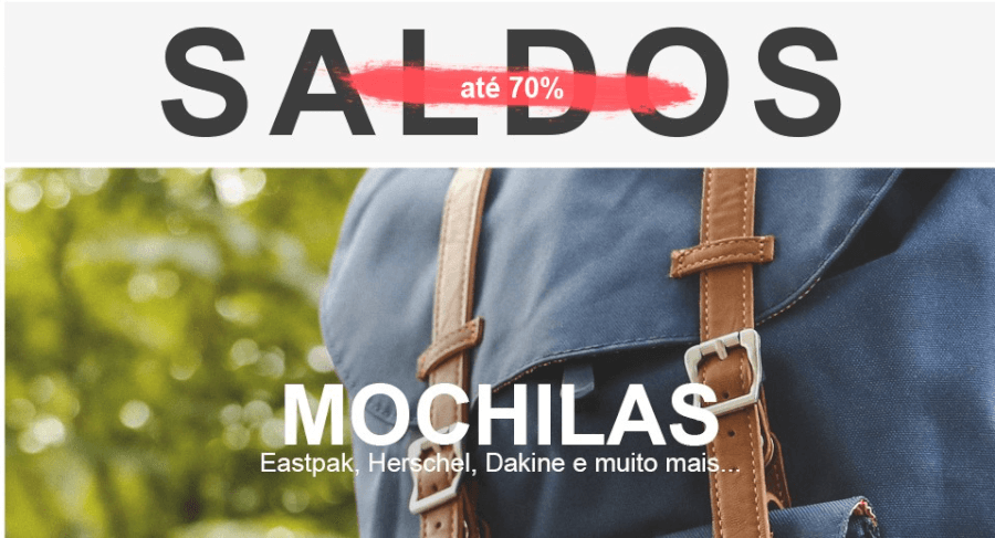 Saldos de Mochilas no Bazar Desportivo Saldos Bazar Desportivo - Mochilas