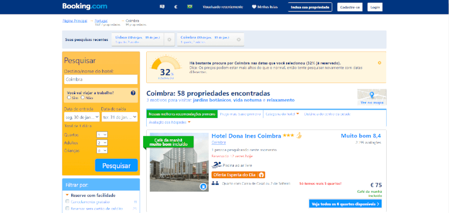 Descontos em quartos de norte a sul do país Descontos em quartos de norte a sul do país