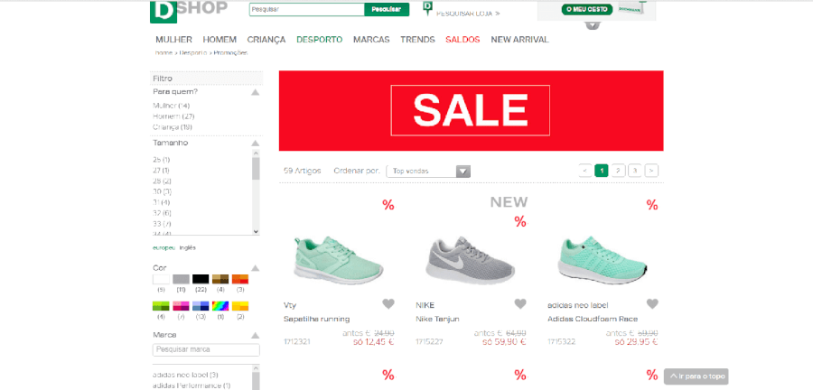 Diversas marcas com grandes descontos na Deichmann Diversas marcas com grandes descontos na Deichmann