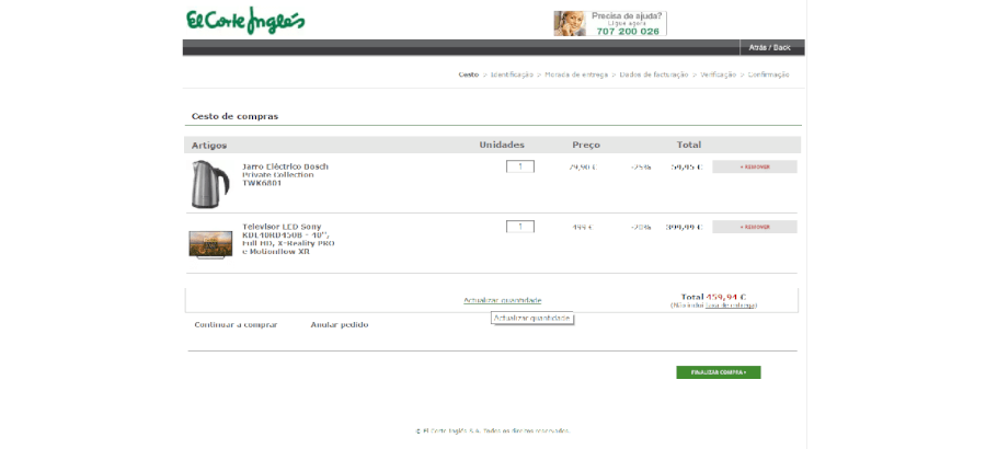 Como usar o códigos de desconto El Corte Inglés Como usar o código de desconto El Corte Inglés