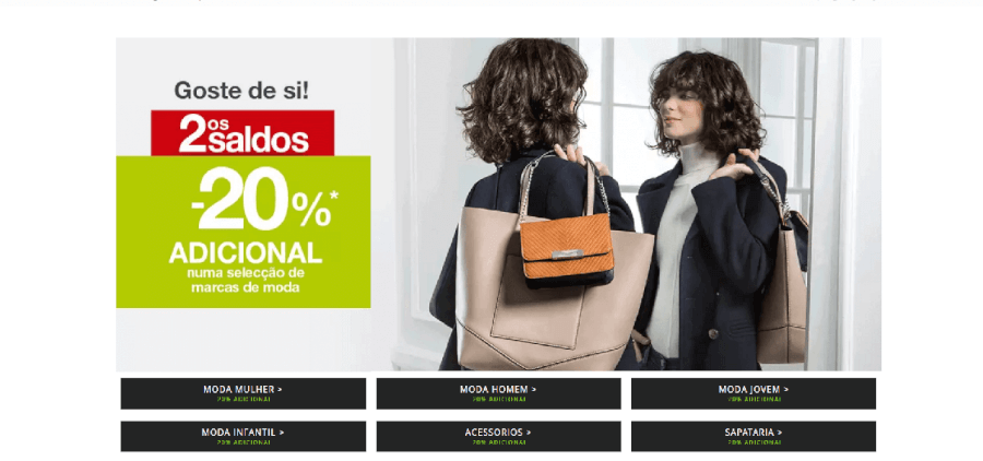 Diversos descontos em moda de várias marcas Diversos descontos em moda de várias marcas