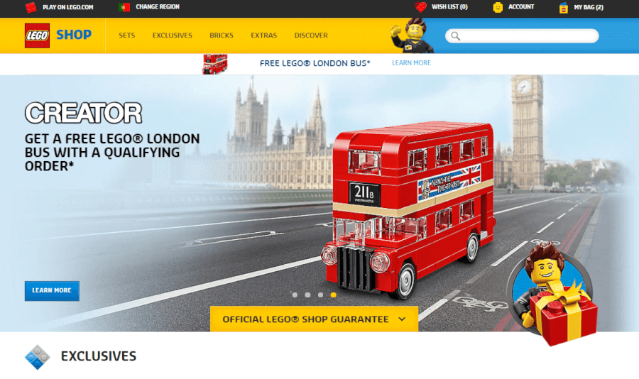 Na compra de qualquer produto receba uma oferta Lego Na compra de qualquer produto obtenha uma oferta Lego