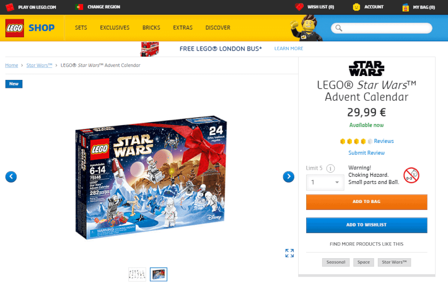Descontos fantásticos na Lego Promoção Lego