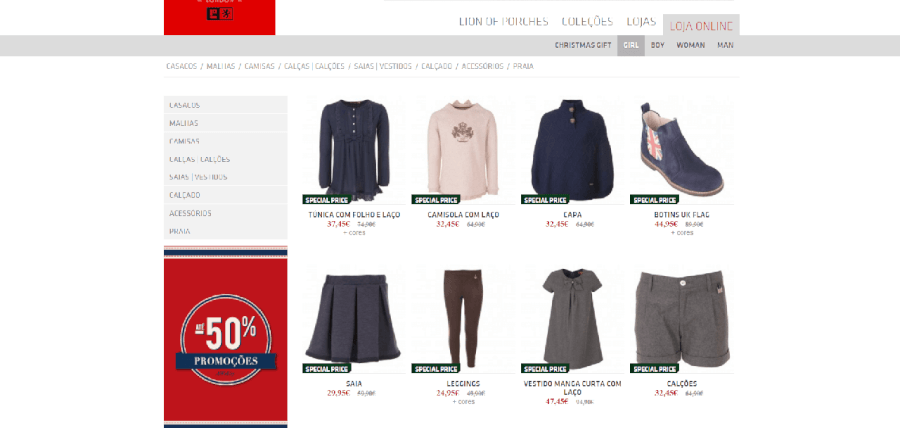 Descontos em várias roupas Descontos em várias roupas