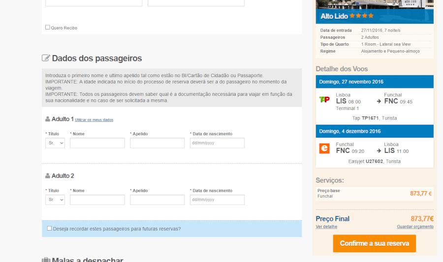 Reserva de voo na Logitravel Reserva de voo na Logitravel