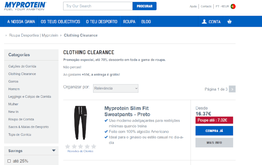 Promoção MyProtein Descontos MyProtein
