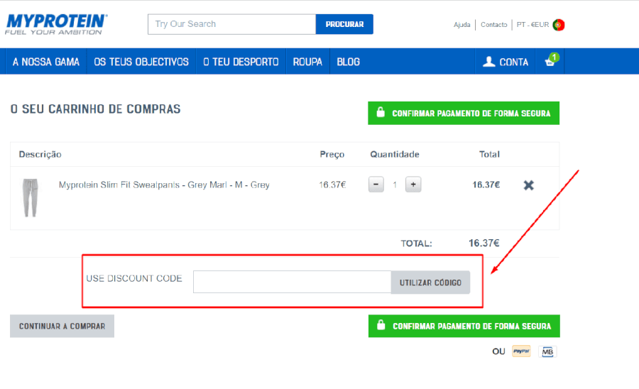 Como usar código MyProtein Como aplicar o desconto MyProtein