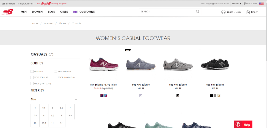 Vários modelos de ténis com desconto na New Balance   Vários modelos de ténis com desconto na New Balance