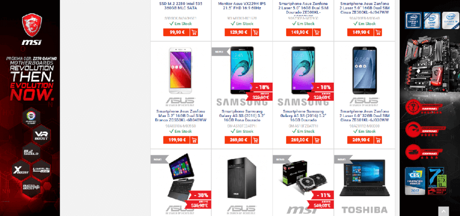 Diversos descontos em Smartphones Android Diversos descontos em Smartphones Android