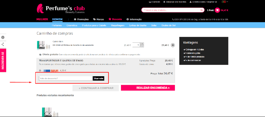 Como utilizar o vale de desconto Perfumes’s Club Como utilizar o vale de desconto Perfumes’s Club