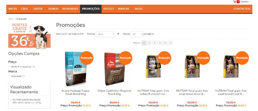 Diversos descontos e promoções em produtos para animais Diversos descontos e promoções em produtos para animais
