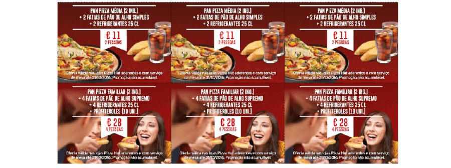 Várias promoções para aproveitar na Pizza Hut Várias promoções para aproveitar na Pizza Hut