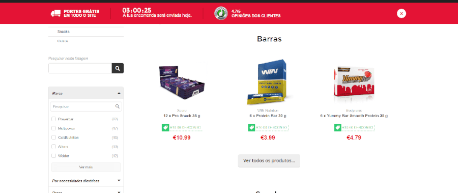 = Várias barras de cereais para comer em qualquer lugar