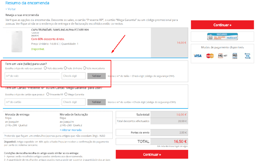 Como aplicar o vale de desconto Radio Popular Como aplicar o vale de desconto Radio Popular