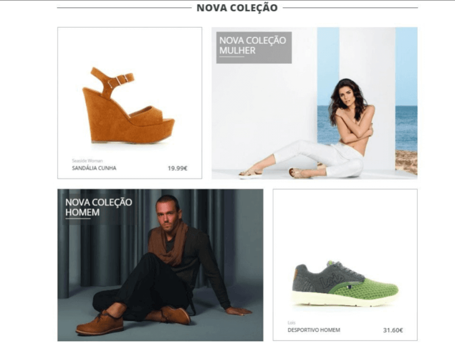 Nova coleção para homem e mulher Nova coleção para homem e mulher