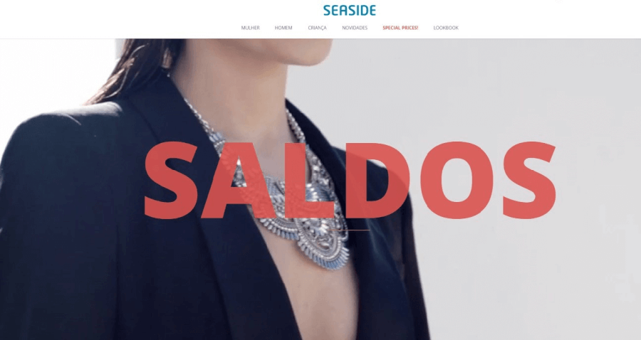 Página inicial do site da Seaside Página inicial do site da Seaside