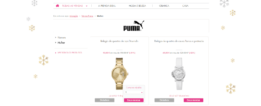 Descontos até 62% em relógios da marca Puma Descontos até 62% em relógios da marca Puma