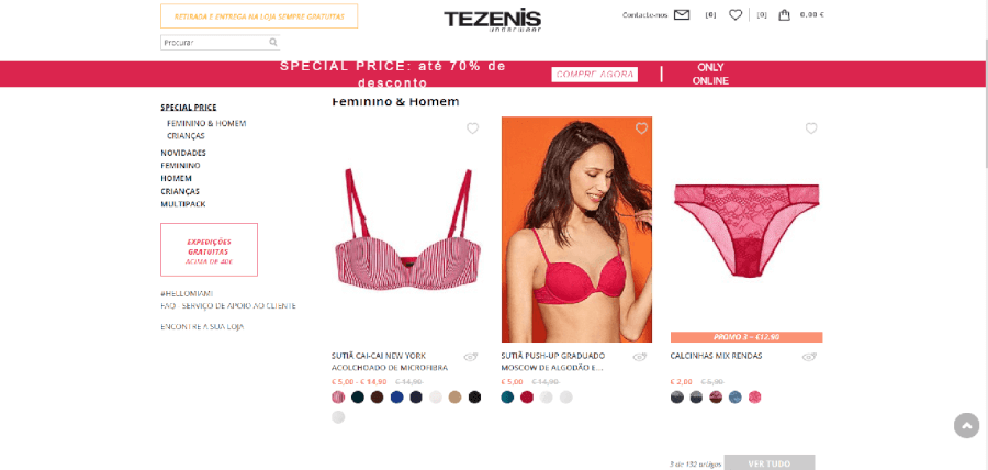 Descontos em centenas de produtos para mulheres Descontos em centenas de produtos para mulheres