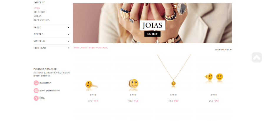 Descontos em diversas joias na Tous Descontos em diversas joias na Tous