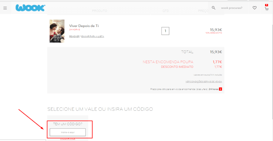 Código promocional Wook Código Wook
