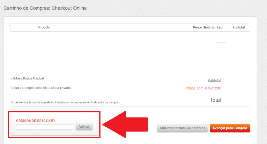códigos Worten código de desconto Worten