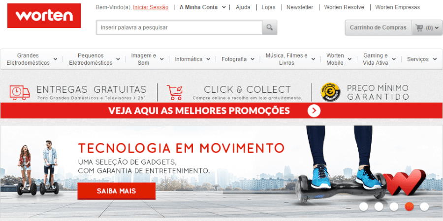 Worten Página principal Página principal Worten