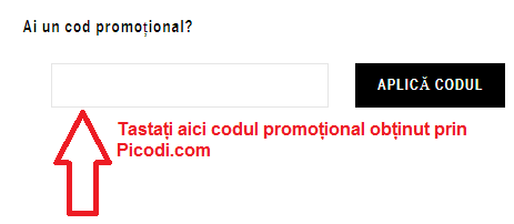 Activare voucher Bershka coș de cumpărături