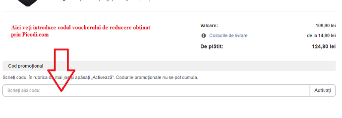 Activare voucher Bonprix coș de cumpărături