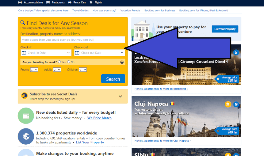 calatoreste exact cand vrei cauta dupa datele tale