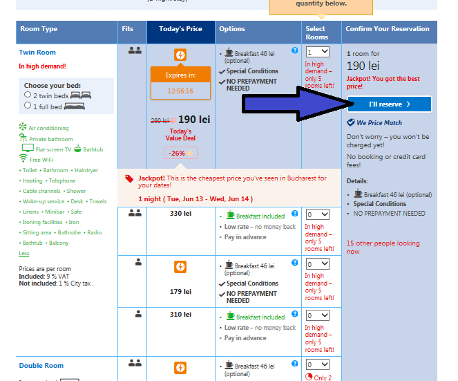 Confort de lux o camera adaptata nevoilor tale