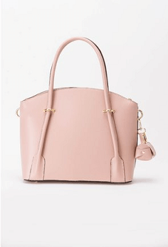 Geantă roz din piele naturală geantă roz