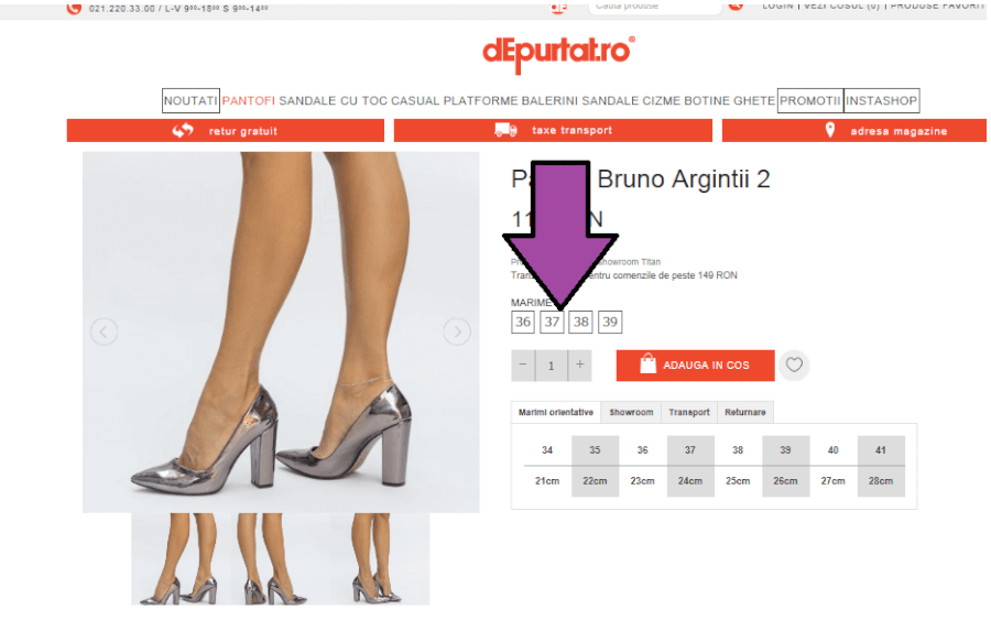 toate marimile incaltaminte