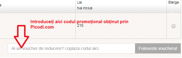 Activare voucher Inpuff coș de cumpărături