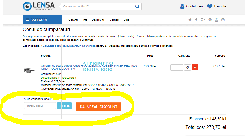 cadouri pentru privirea ta lensa-reduceri
