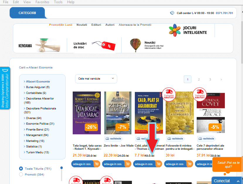 cum să adaugi un produs în coșul libris adăugare în coș libris